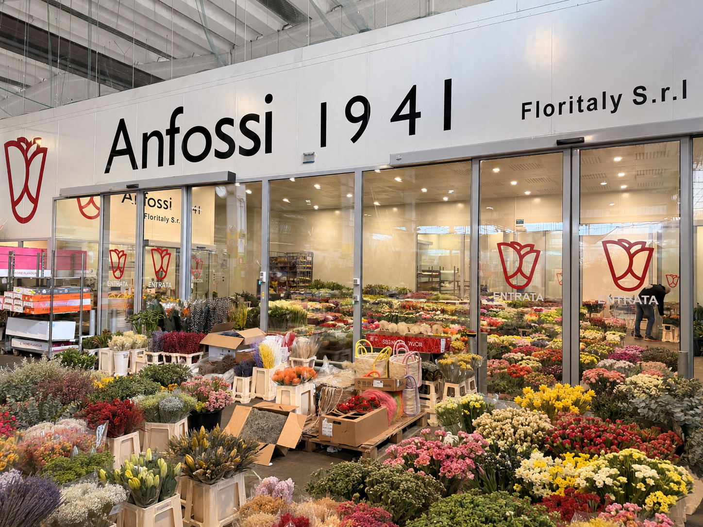 Ingresso Anfossi 1941 nel Mercato Ingrosso Fiori di Torino