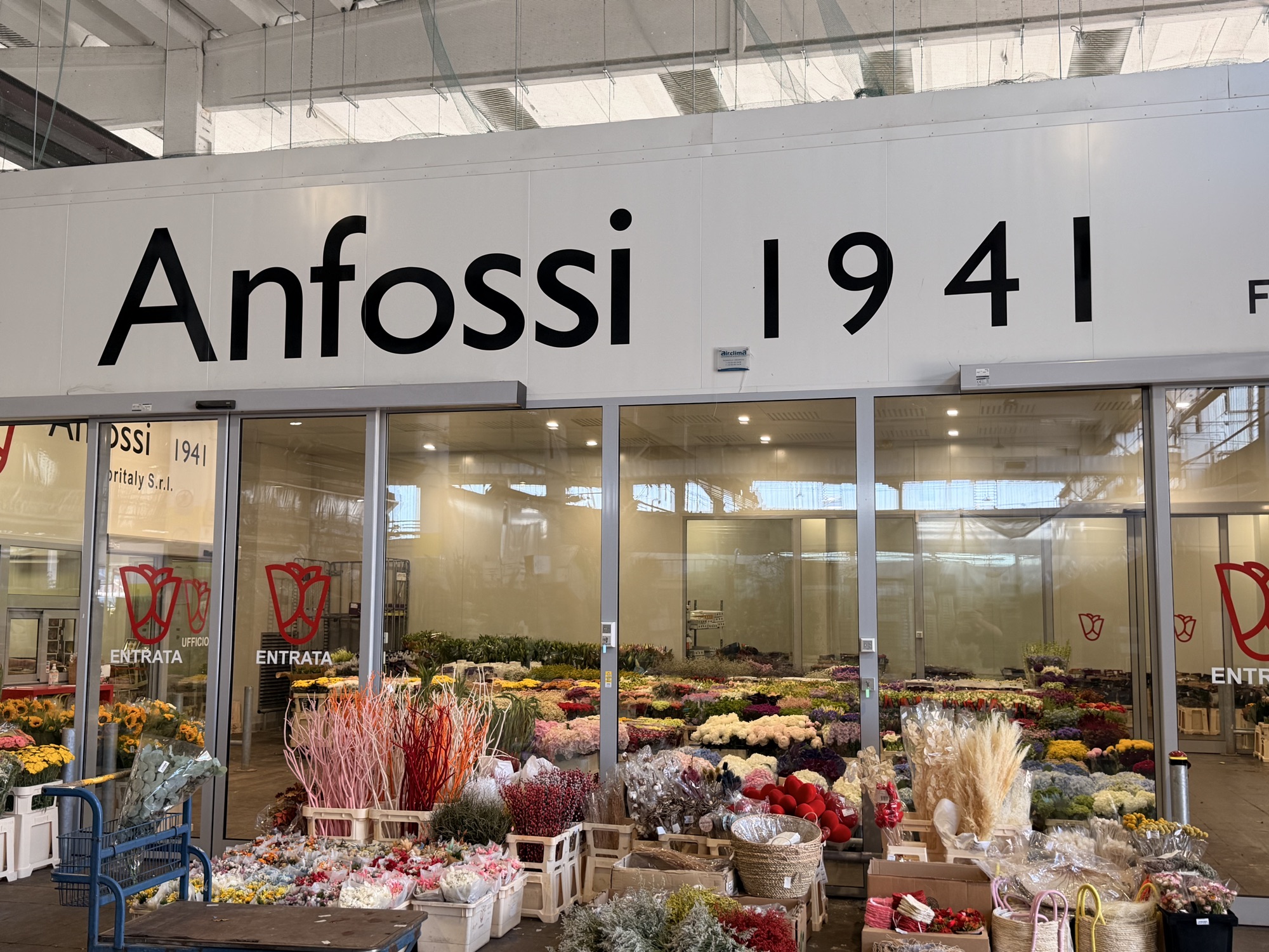 Fiori recisi al Cash & Carry Anfossi 1941